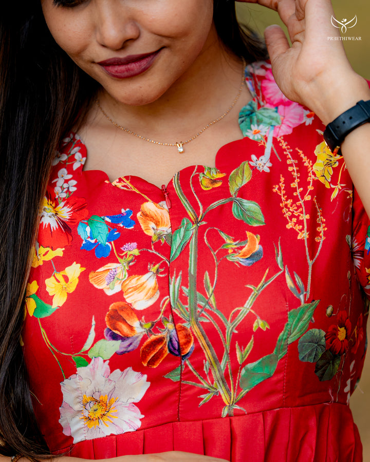 Yamine  Maternity Dress with center Zip