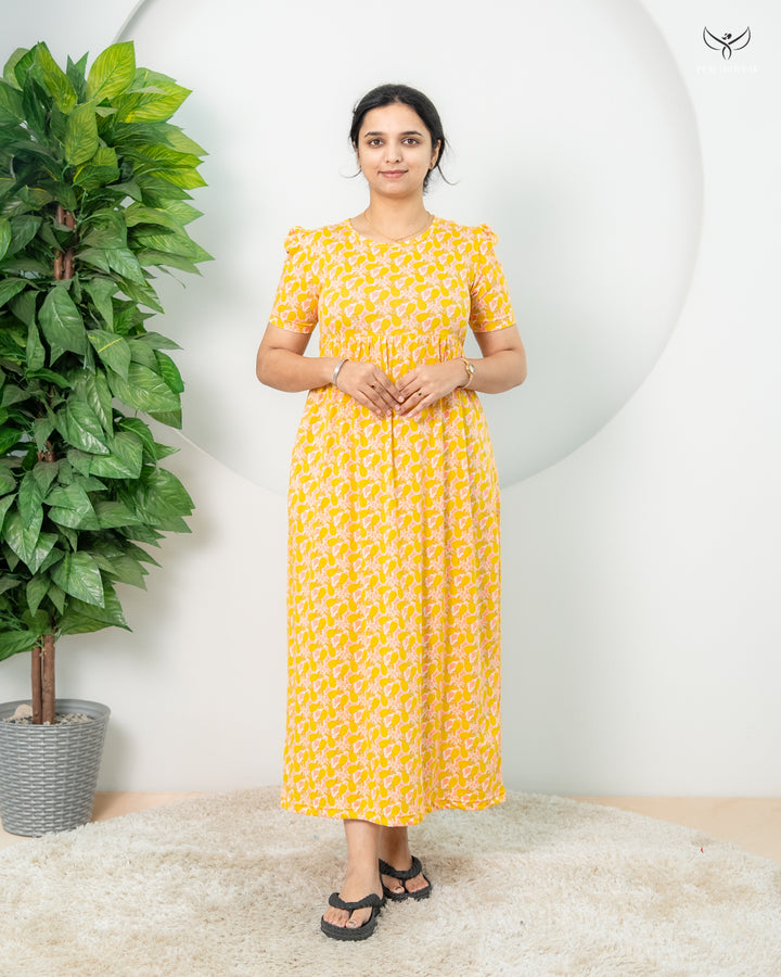 Pineapple2 SoftCotton Full Length  Maxi Loungewear