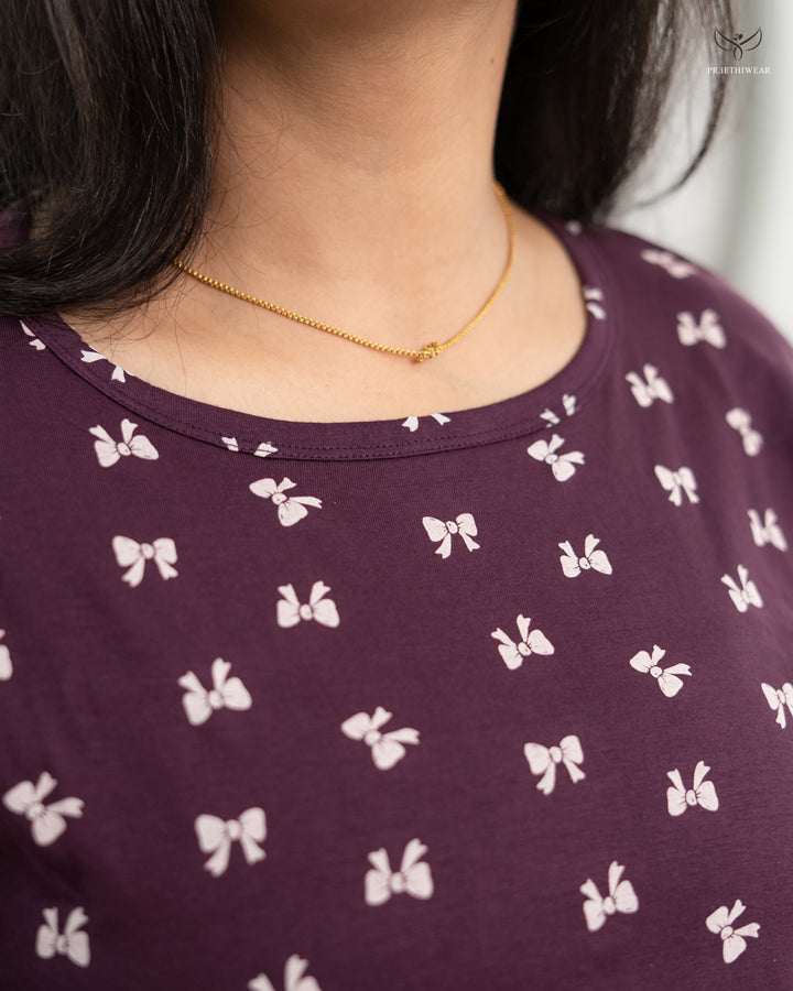 Spoorthi  SoftCotton Full Length Maternity Loungewear