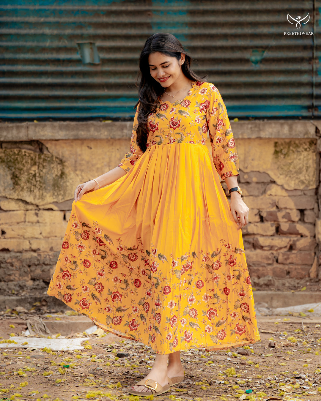 Juliet  Maternity Dress with center Zip