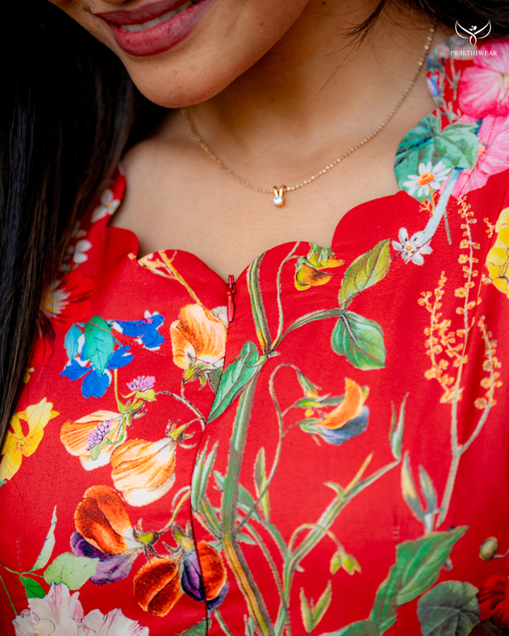 Yamine  Maternity Dress with center Zip