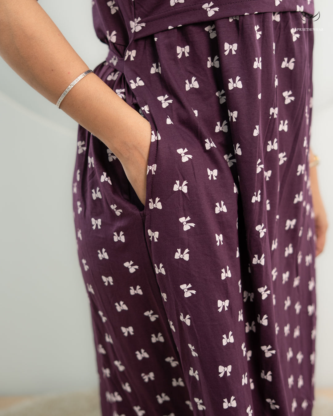 Spoorthi  SoftCotton Full Length Maternity Loungewear