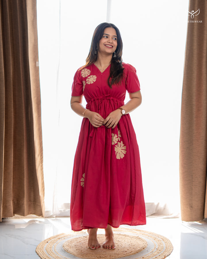 Hiya Maternity Dress with center Zip