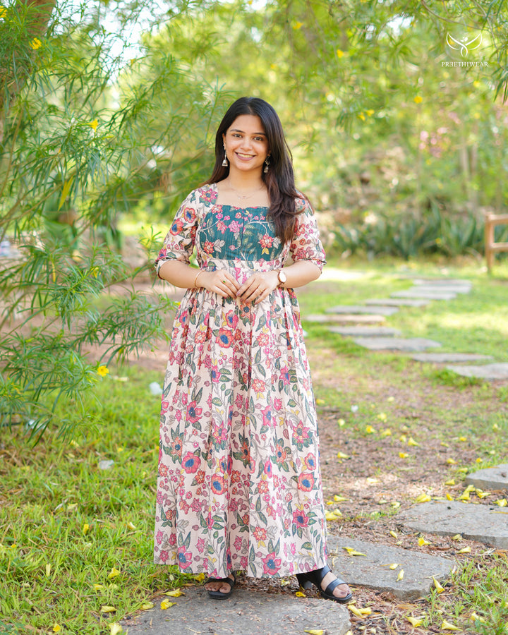 Rasika Maternity Dress with center Zip