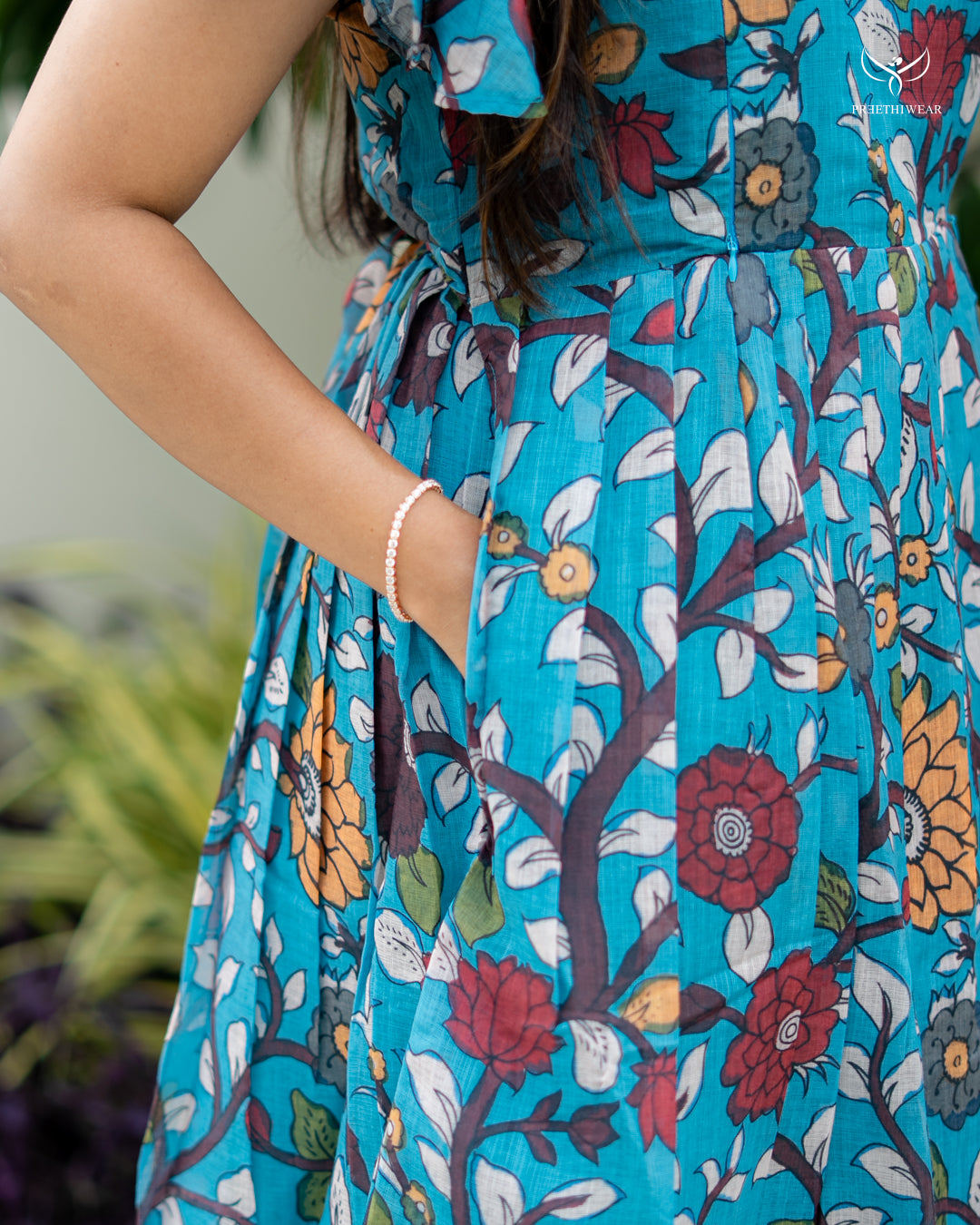 Natasha Kalamkari Maternity Dress
