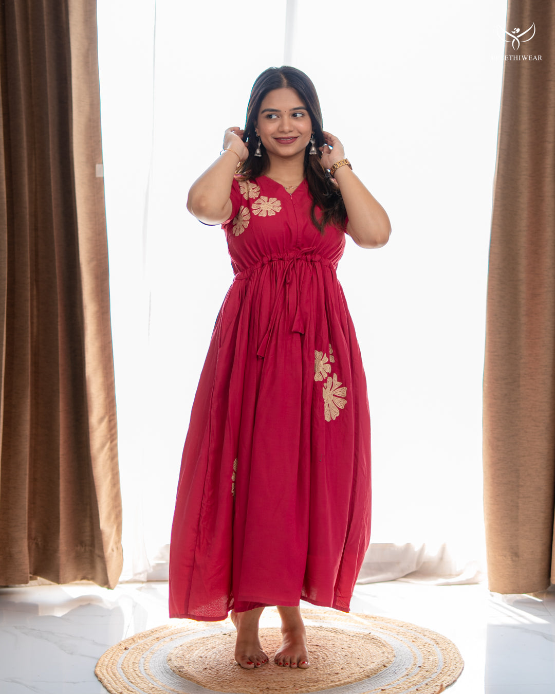 Hiya Maternity Dress with center Zip
