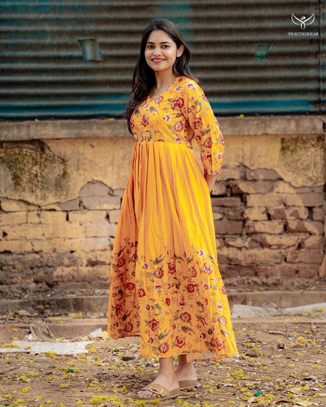 Juliet  Maternity Dress with center Zip