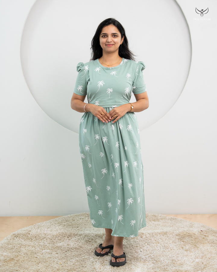 Harsha PUFF  SoftCotton Full Length Maternity Loungewear