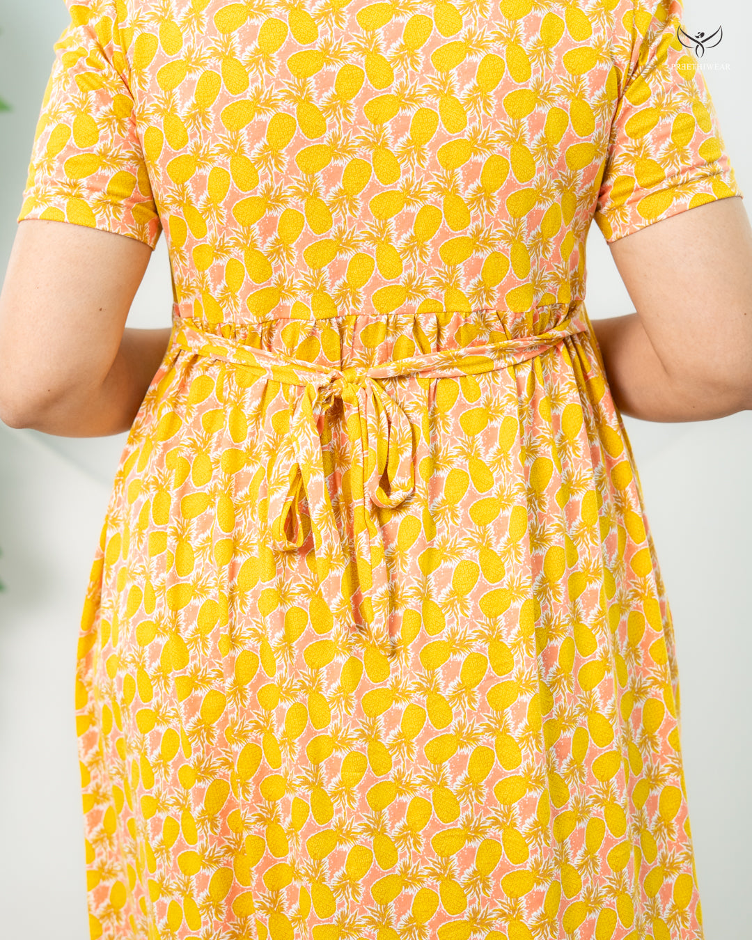 Pineapple2 SoftCotton Full Length  Maxi Loungewear