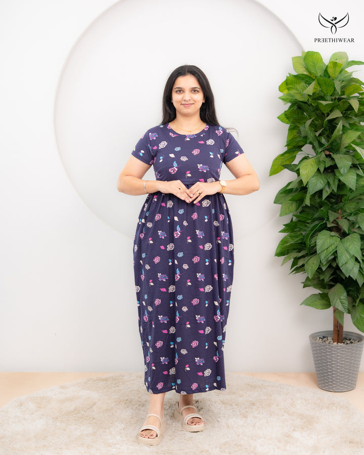 Srushti1 Soft Cotton Full Length Maternity Loungewear