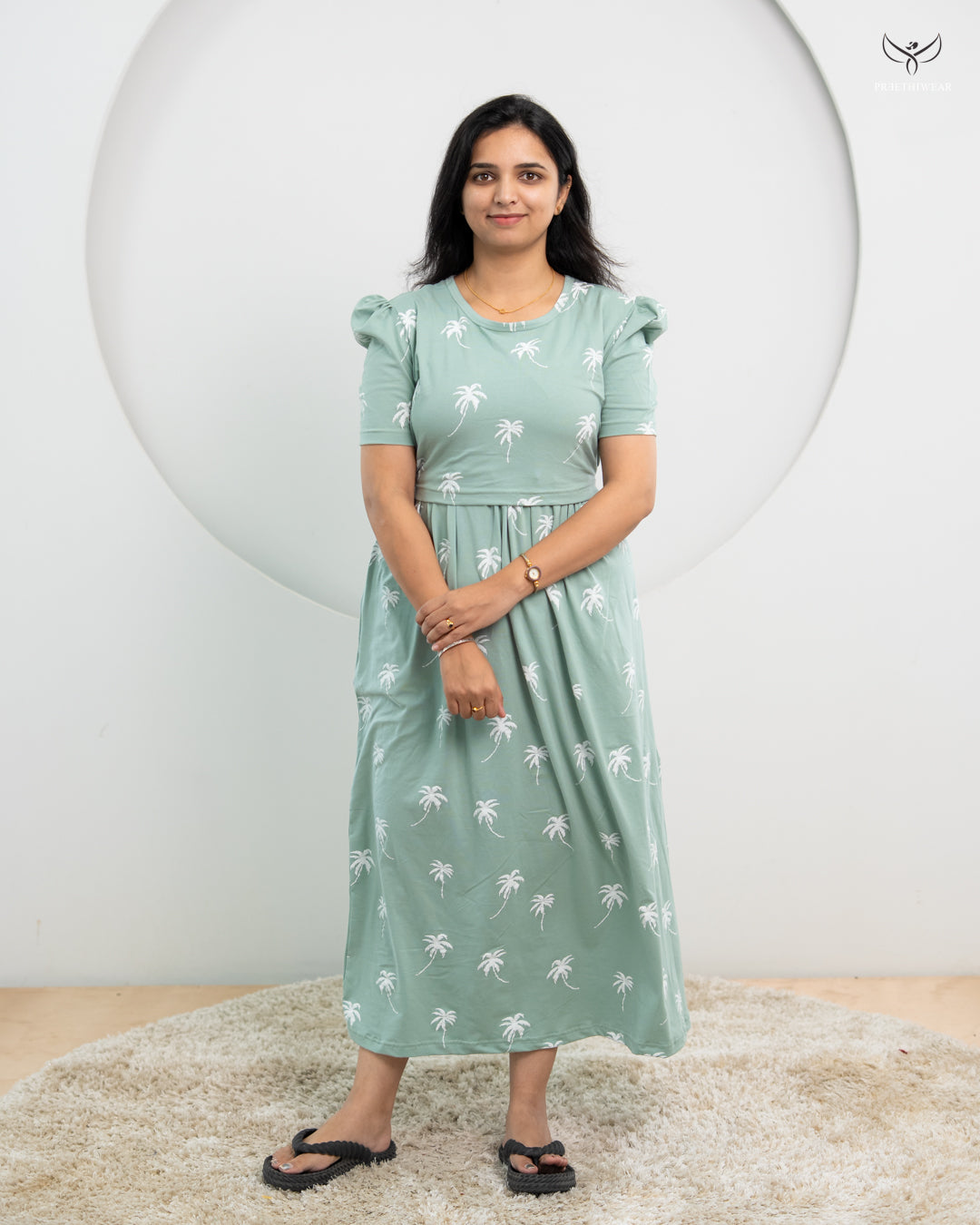 Harsha PUFF  SoftCotton Full Length Maternity Loungewear