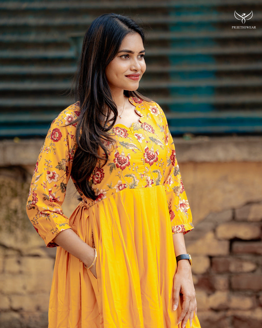 Juliet  Maternity Dress with center Zip