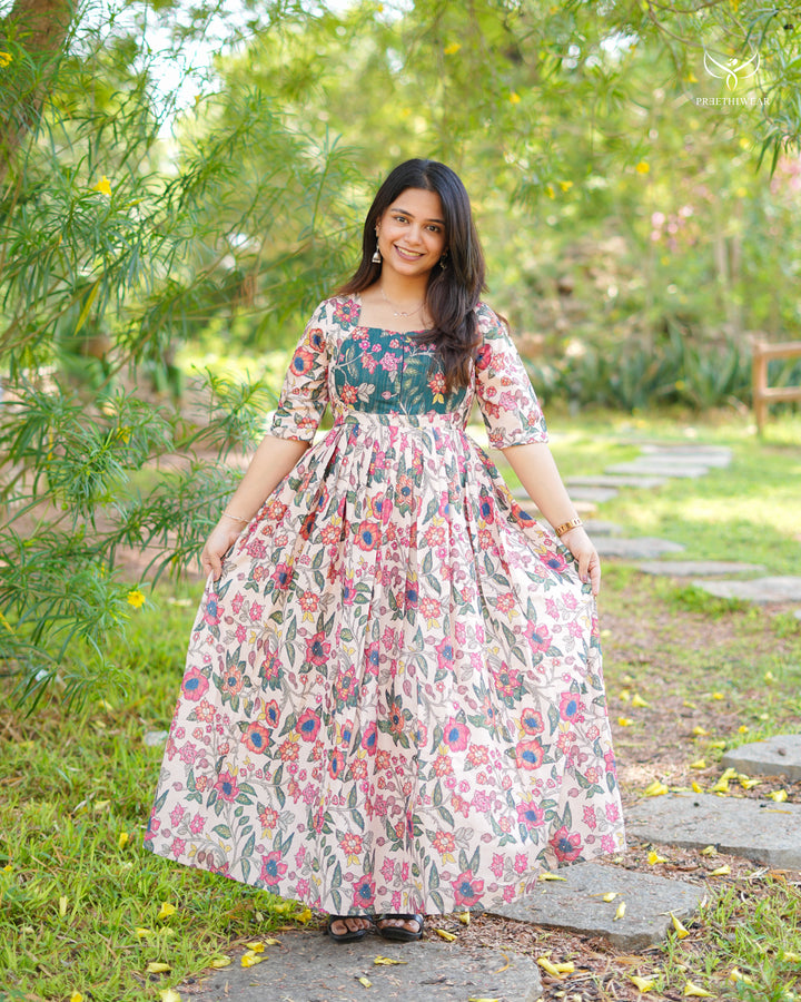 Rasika Maternity Dress with center Zip
