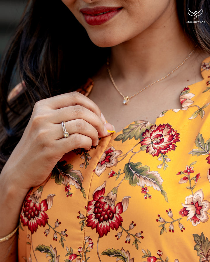 Juliet  Maternity Dress with center Zip