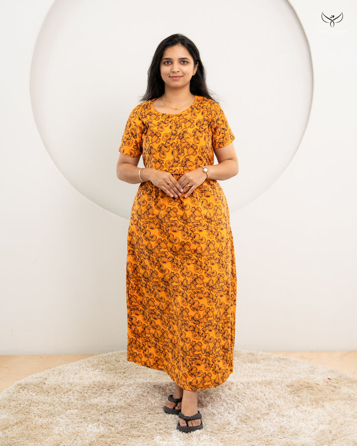 Vidhya  SoftCotton Full Length Maternity Loungewear