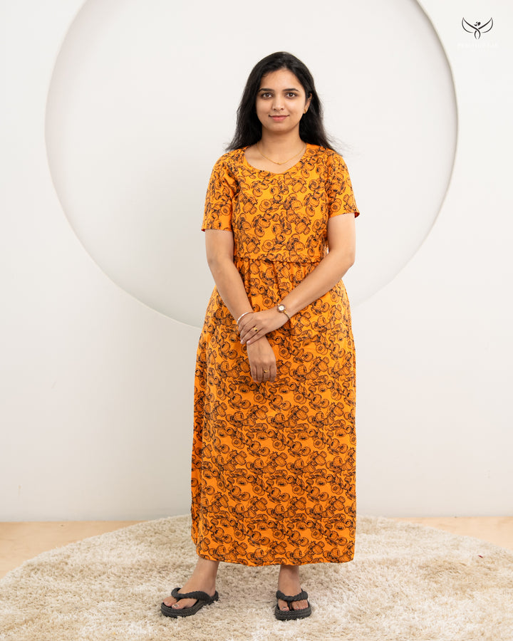 Vidhya  SoftCotton Full Length Maternity Loungewear