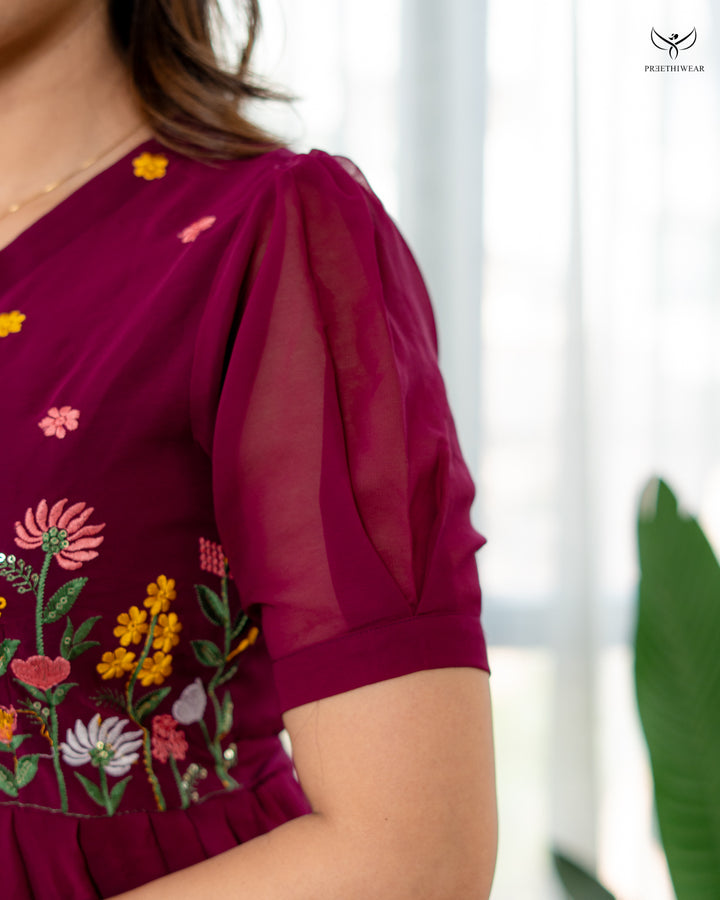 Vriha Maternity Dress with center Zip