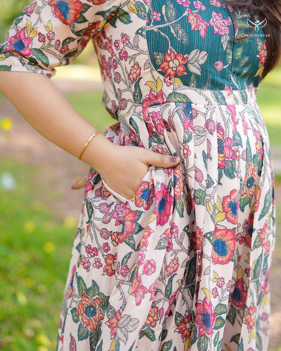 Rasika Maternity Dress with center Zip