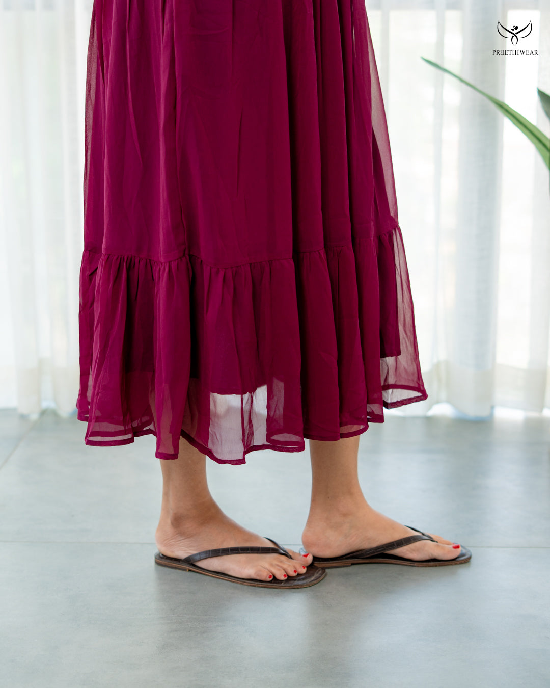 Vriha Maternity Dress with center Zip