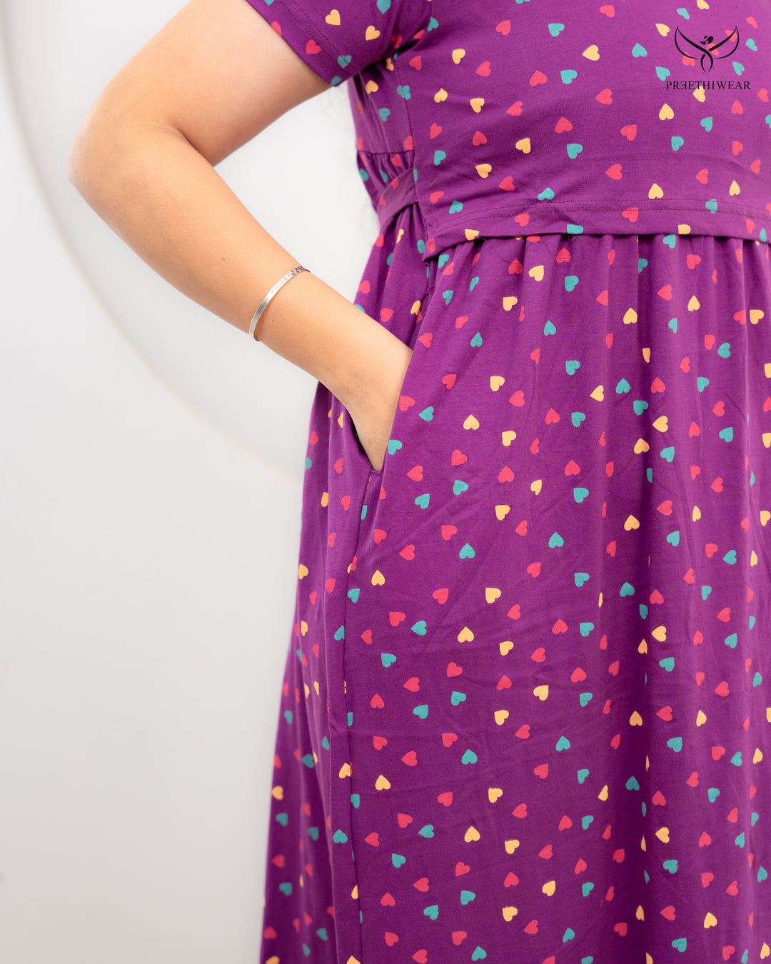 Jaslena Soft Cotton Full Length Maternity Loungewear