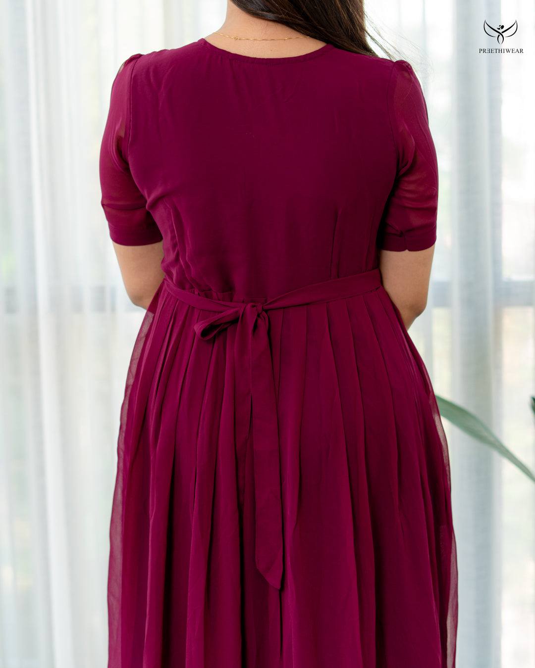 Vriha Maternity Dress with center Zip