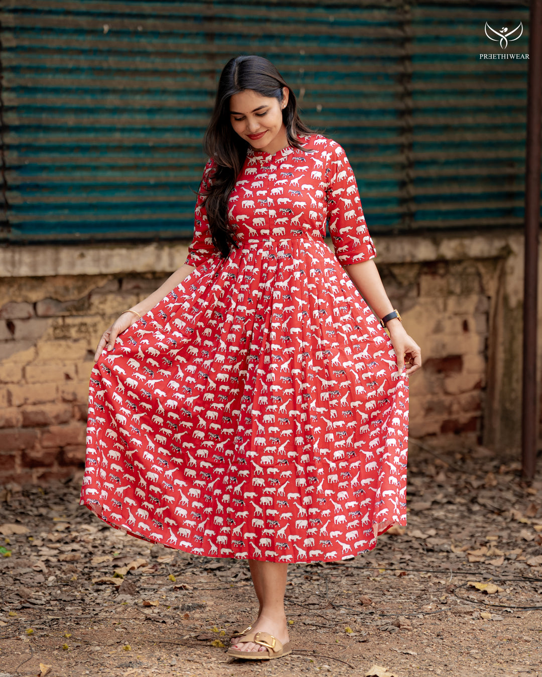 Mayura Maternity Dress with center Zip