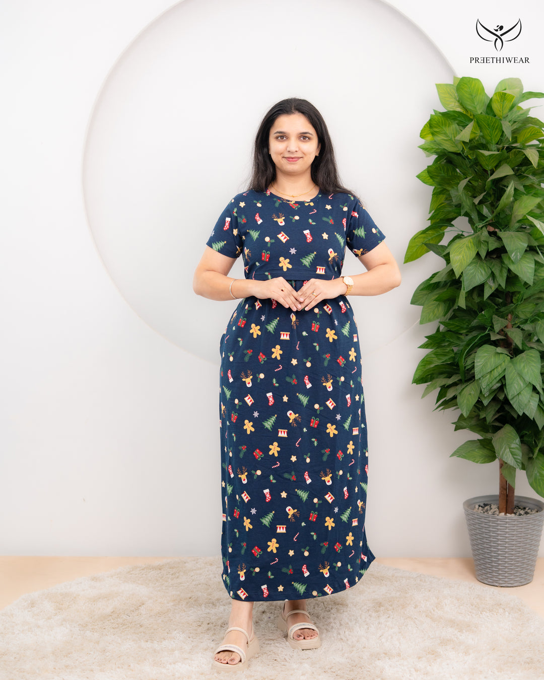 Danvitha Soft Cotton Full Length Maternity Loungewear