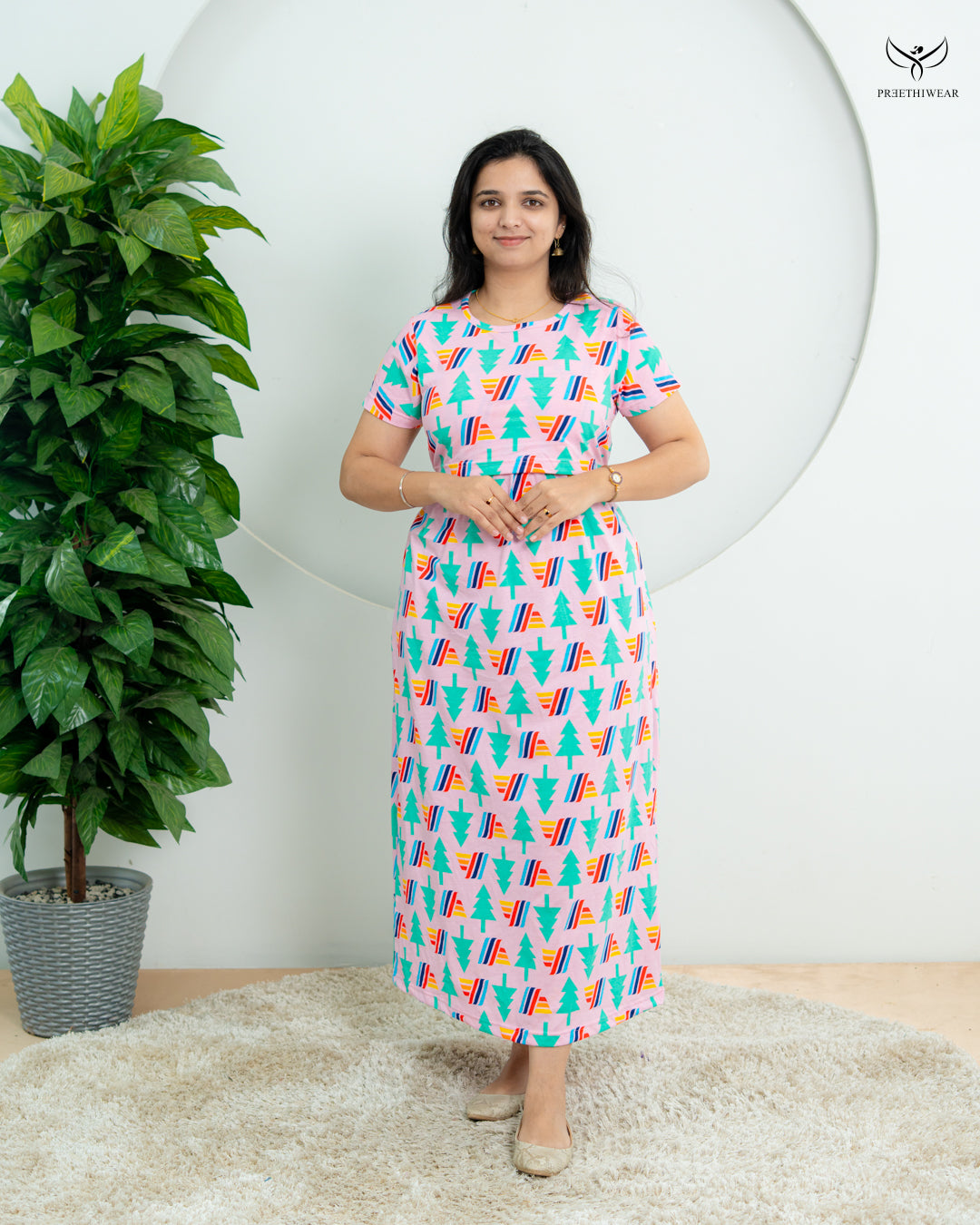 Varshitha  Soft Cotton Full Length Maternity Loungewear