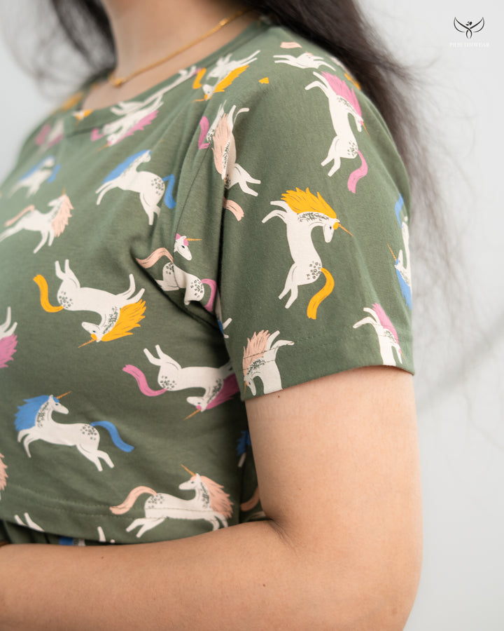 Archana1  SoftCotton Full Length Maternity Loungewear