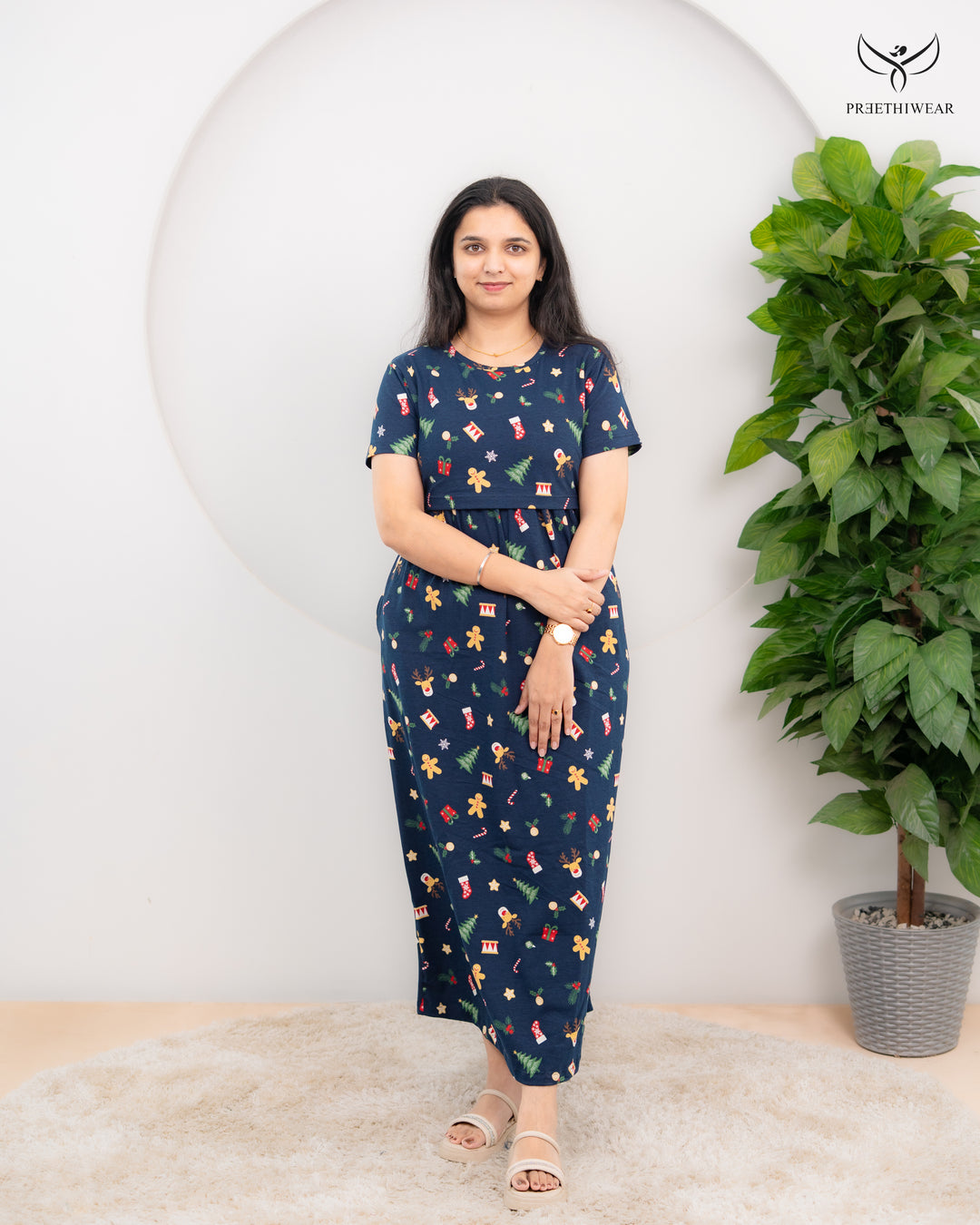 Danvitha Soft Cotton Full Length Maternity Loungewear