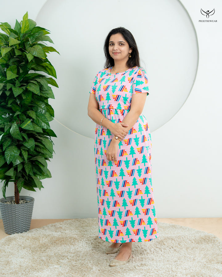Varshitha  Soft Cotton Full Length Maternity Loungewear
