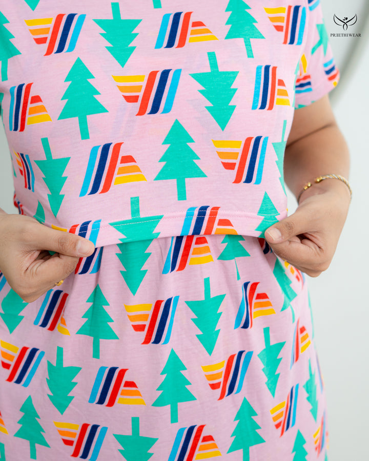 Varshitha  Soft Cotton Full Length Maternity Loungewear