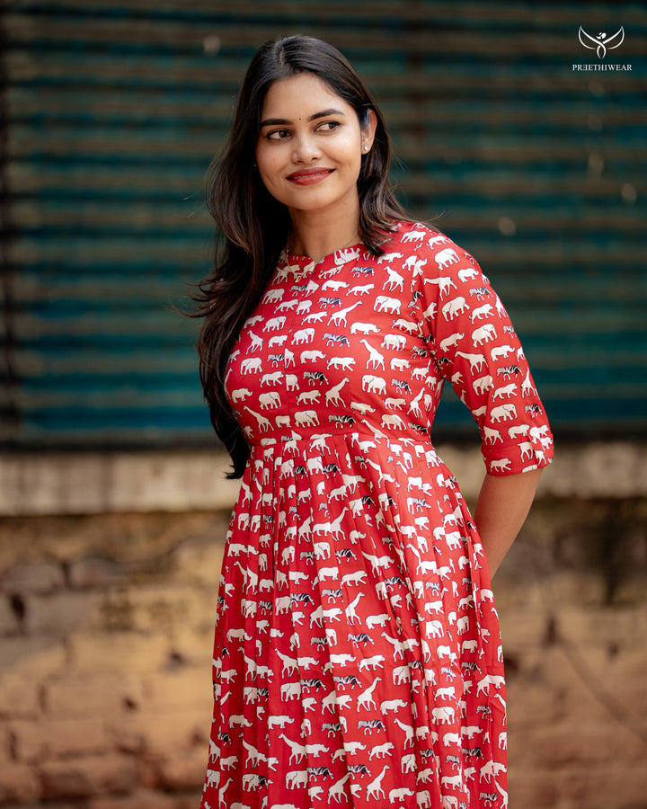 Mayura Maternity Dress with center Zip
