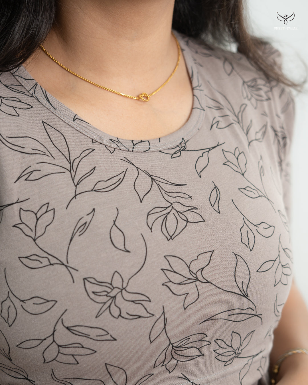 Saloni1  SoftCotton Full Length Maternity Loungewear