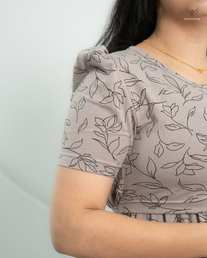 Saloni1  SoftCotton Full Length Maternity Loungewear