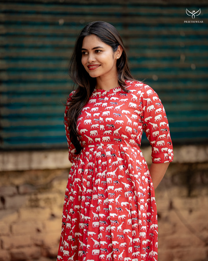Mayura Maternity Dress with center Zip