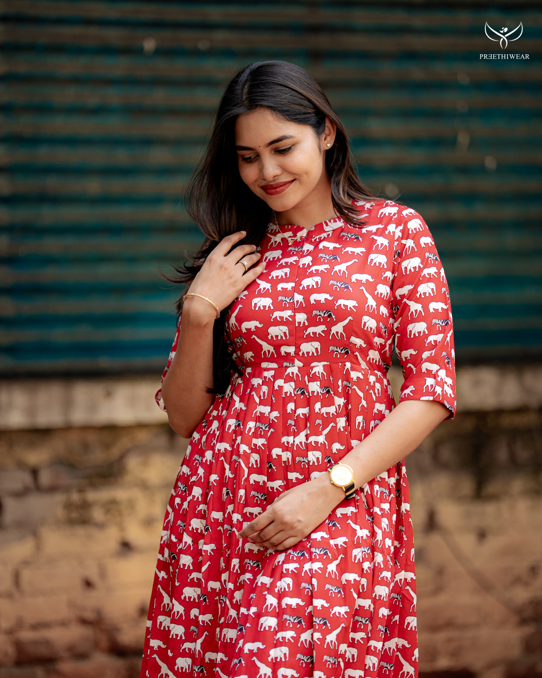 Mayura Maternity Dress with center Zip