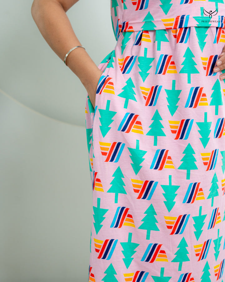 Varshitha  Soft Cotton Full Length Maternity Loungewear