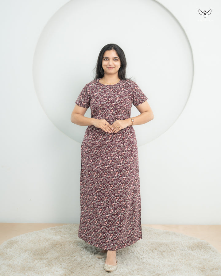 Levina1 SoftCotton Full Length Maternity Loungewear