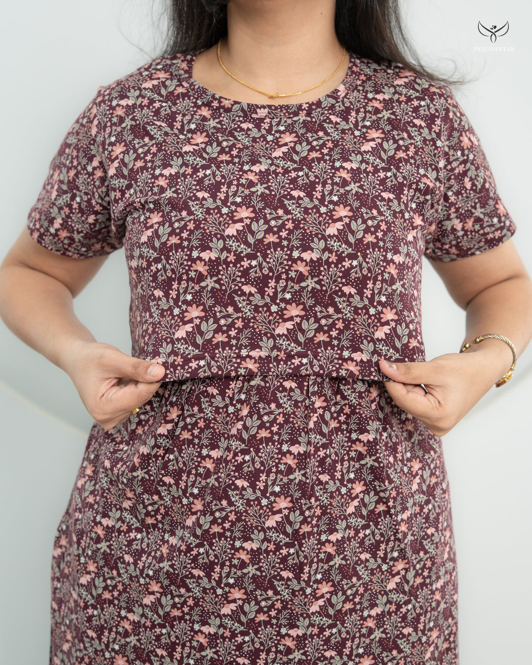 Levina1 SoftCotton Full Length Maternity Loungewear