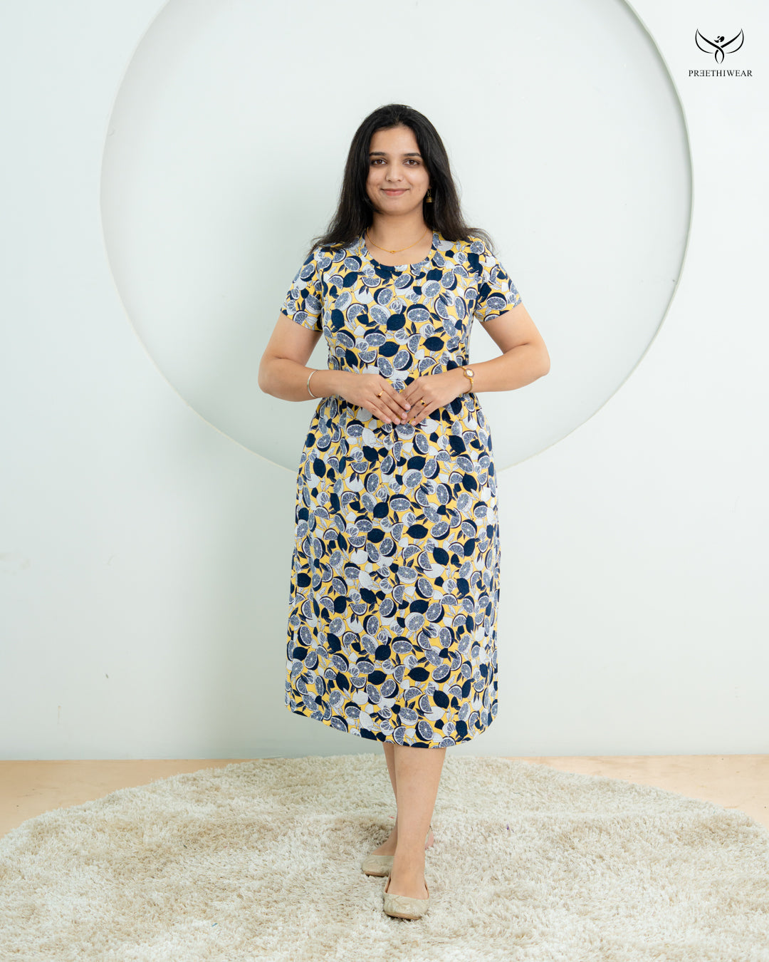 Kavita1  SoftCotton Calf Length Maternity Loungewear