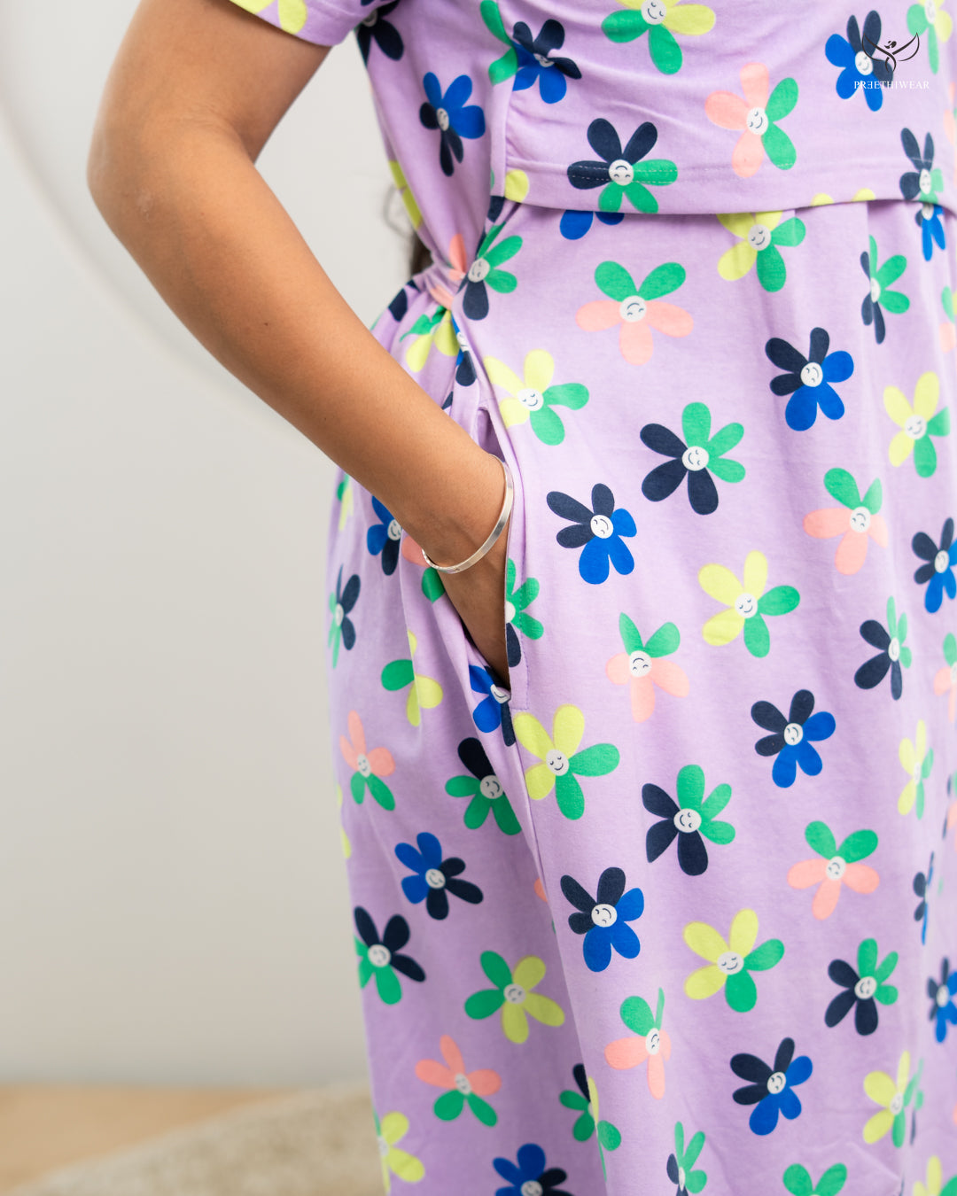 Nithya2  SoftCotton Full Length Maternity Loungewear