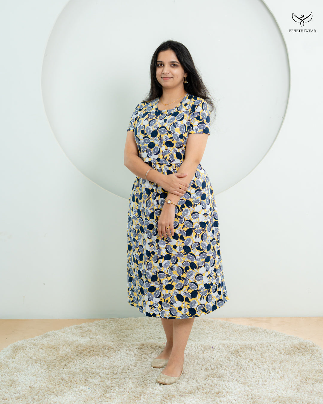 Kavita1  SoftCotton Calf Length Maternity Loungewear