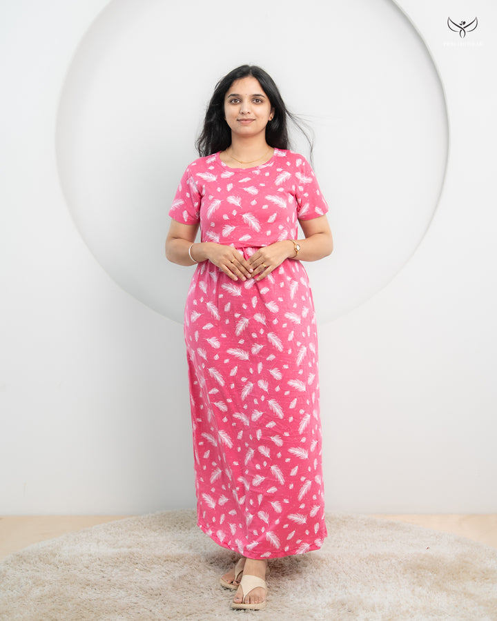 Akhila2  SoftCotton Full Length Maternity Loungewear
