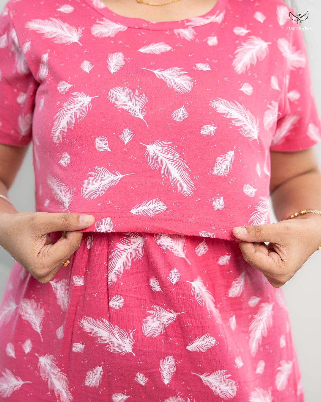 Akhila2  SoftCotton Full Length Maternity Loungewear