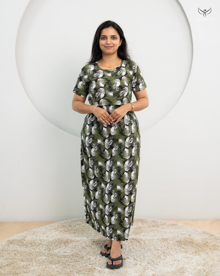 Meha SoftCotton Full Length Maternity Loungewear