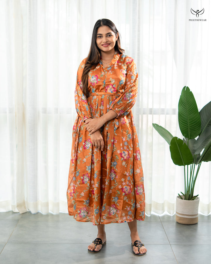 Mora Maternity Dress with center Zip