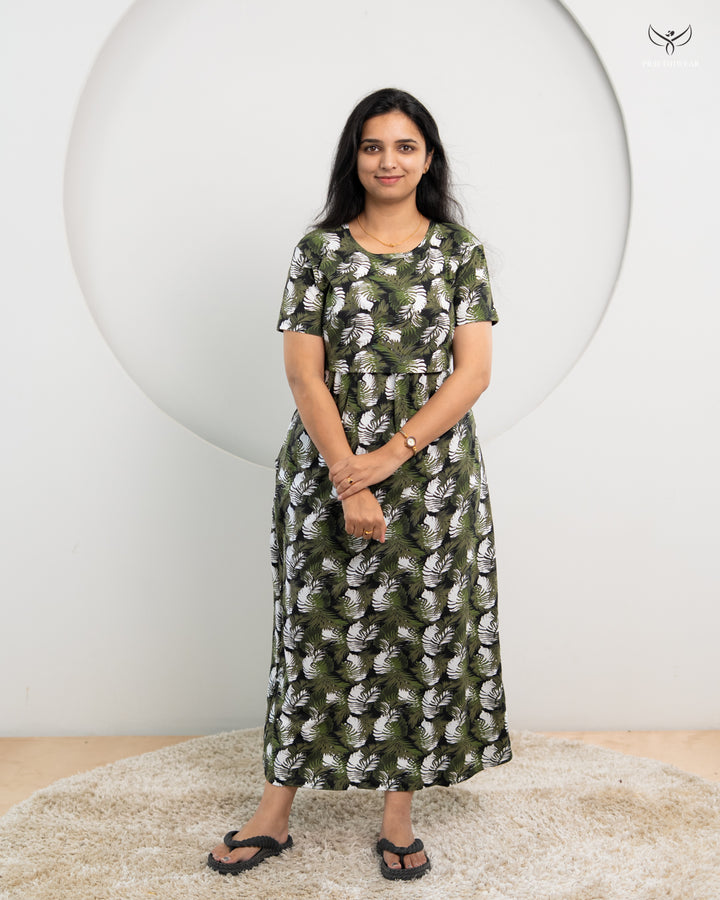 Meha SoftCotton Full Length Maternity Loungewear