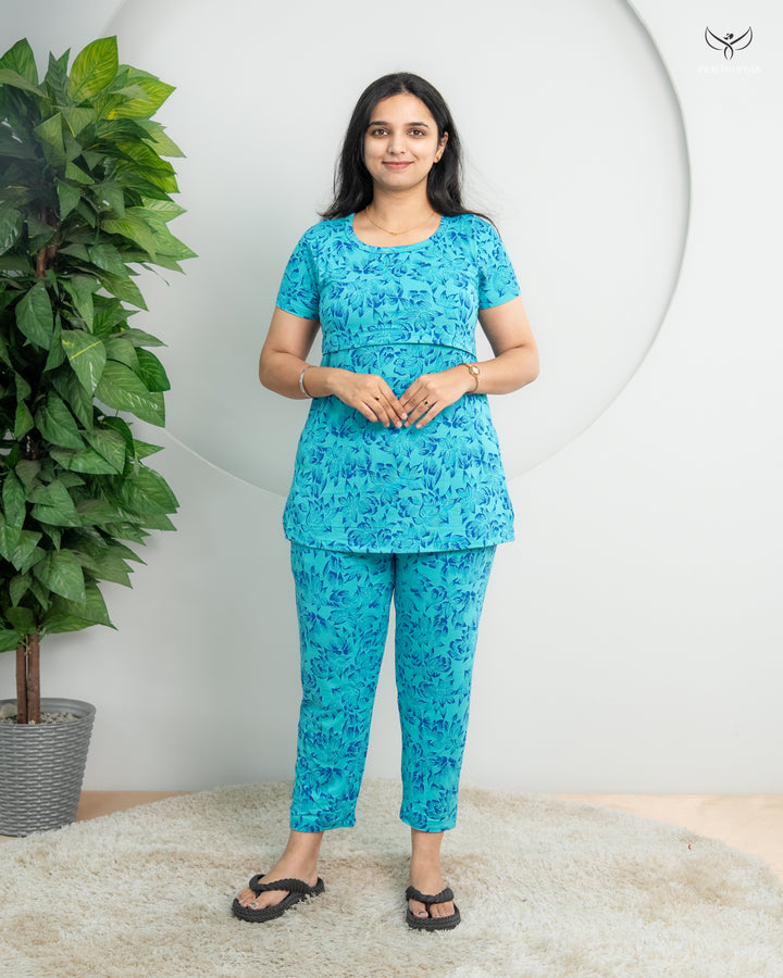 Ireen Soft Cotton Maternity Top Pant Set