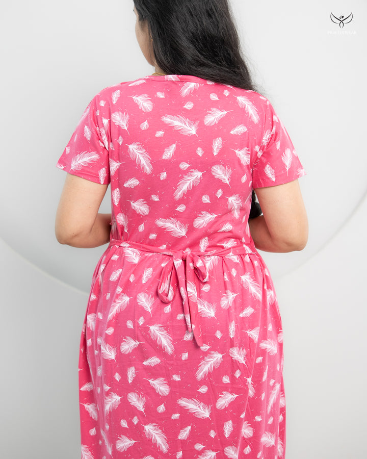 Akhila2  SoftCotton Full Length Maternity Loungewear